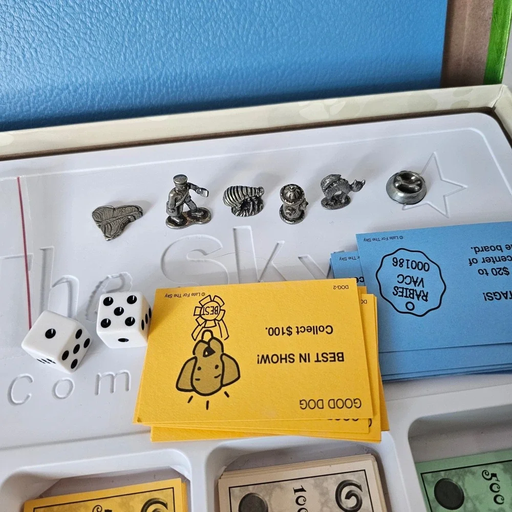 Dog-opoly Monopoly Property Trading Board Game Complete Set Dogs Made‎ in USA